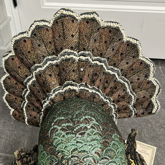 NWT John Derian Turkey Pillow 15x17x16 Fall Thanksgiving Pillow - Picture 14 of 15